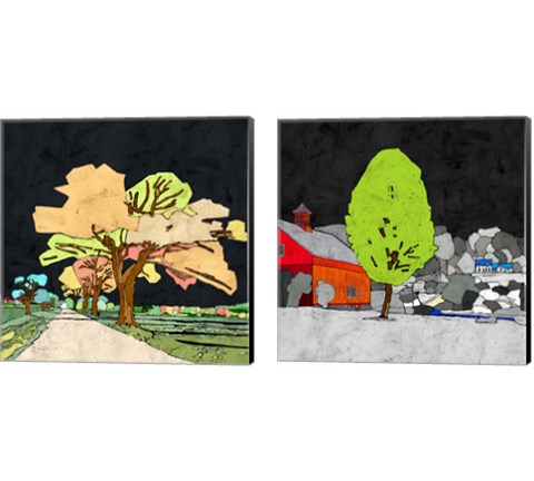 Countryside 2 Piece Canvas Print Set by Ynon Mabat