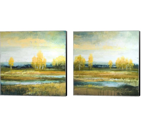Marsh Lands 2 Piece Canvas Print Set by Michael Marcon