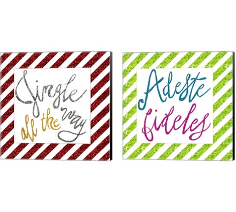 Jingle Sparkle 2 Piece Canvas Print Set by Elizabeth Medley