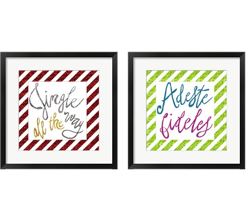 Jingle Sparkle 2 Piece Framed Art Print Set by Elizabeth Medley