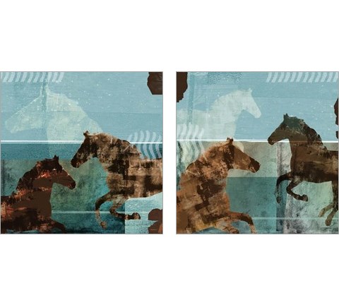 Around the Stable 2 Piece Art Print Set by Dan Meneely