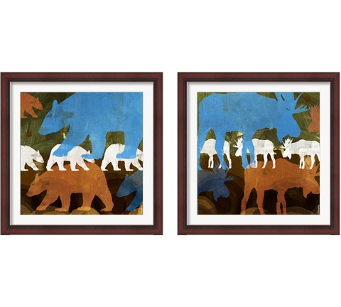Where the Wild Things Are 2 Piece Framed Art Print Set by Dan Meneely