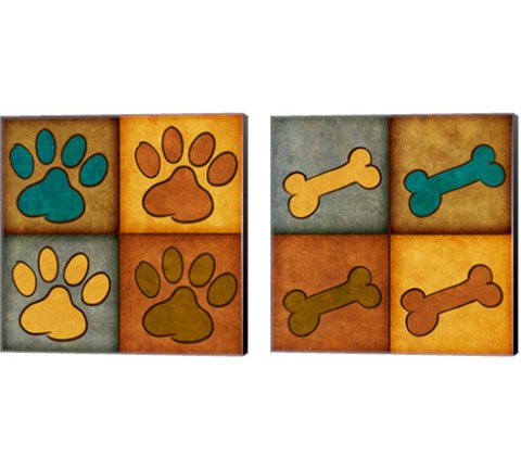Paws and Treats 2 Piece Canvas Print Set by SD Graphics Studio