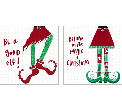 Holiday Legs 2 Piece Art Print Set by Gina Ritter