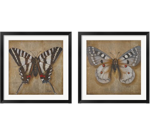 Butterfly  2 Piece Framed Art Print Set by Patricia Pinto