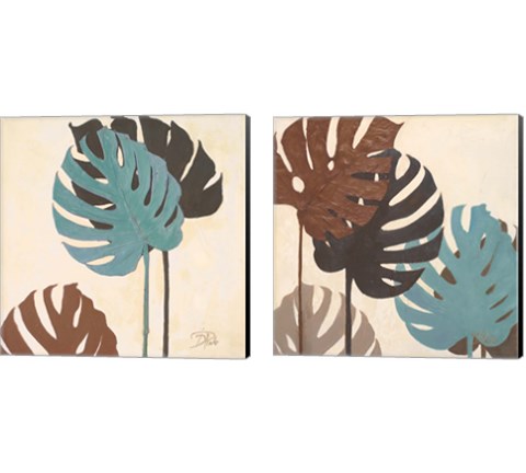 My Fashion Leaves 2 Piece Canvas Print Set by Patricia Pinto