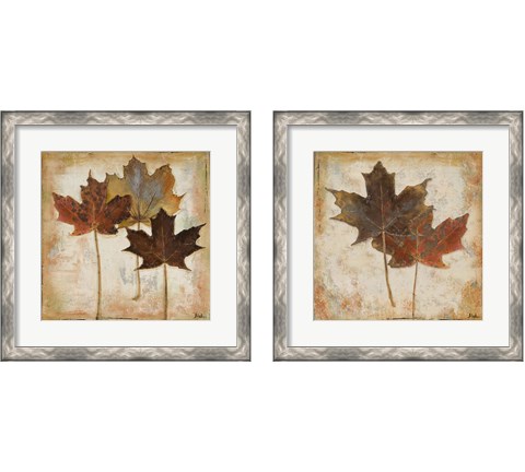 Natural Leaves 2 Piece Framed Art Print Set by Patricia Pinto