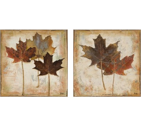 Natural Leaves 2 Piece Art Print Set by Patricia Pinto