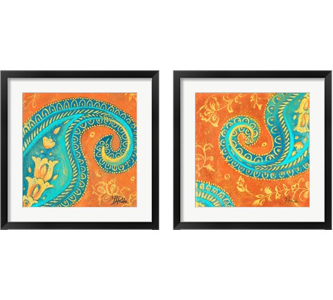 Spring Paisley 2 Piece Framed Art Print Set by Patricia Pinto