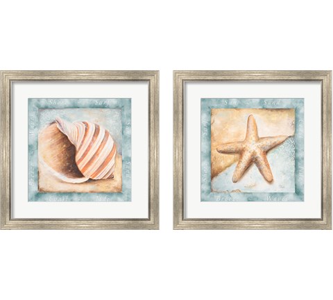 Sun, Sand and Surf 2 Piece Framed Art Print Set by Patricia Pinto