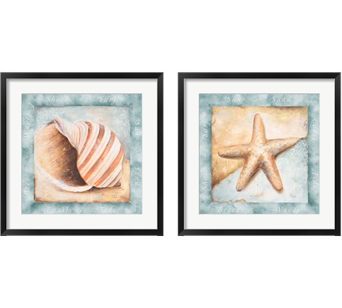 Sun, Sand and Surf 2 Piece Framed Art Print Set by Patricia Pinto