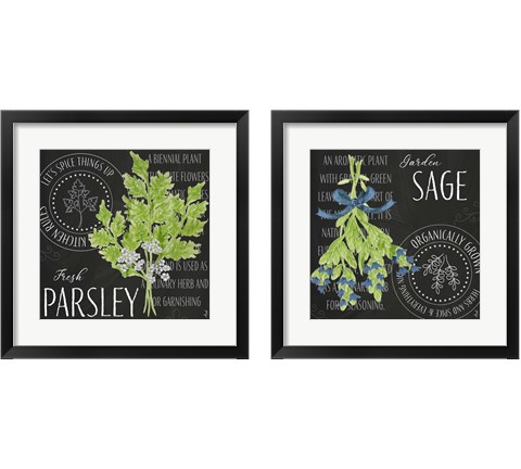 Garden Grown Herbs 2 Piece Framed Art Print Set by Andi Metz