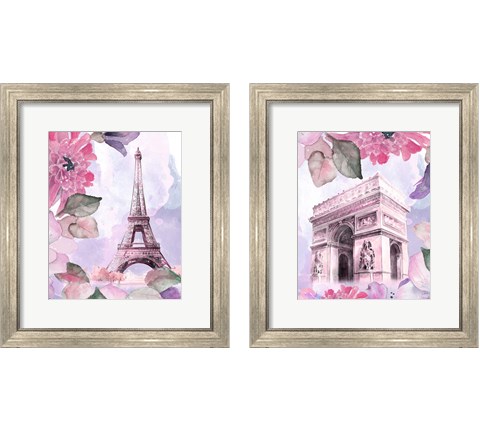 Parisian Blossoms 2 Piece Framed Art Print Set by Lanie Loreth