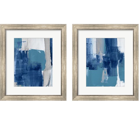 Blue Perspectives 2 Piece Framed Art Print Set by Lanie Loreth