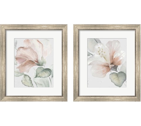 Neutral Hibiscus 2 Piece Framed Art Print Set by Lanie Loreth