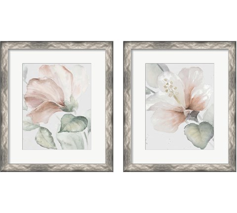 Neutral Hibiscus 2 Piece Framed Art Print Set by Lanie Loreth