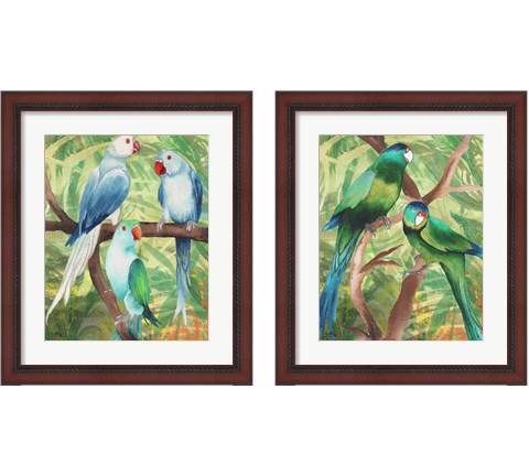 Tropical Birds 2 Piece Framed Art Print Set by Elizabeth Medley