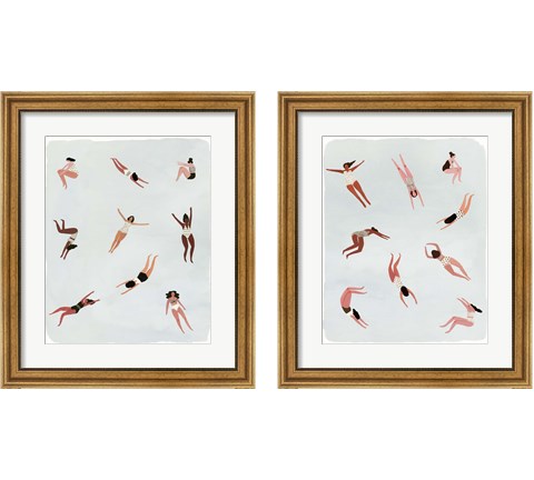 Minnows  2 Piece Framed Art Print Set by Victoria Borges