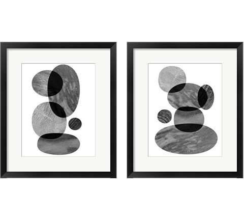 Moving Orbs 2 Piece Framed Art Print Set by Natalie Sizemore