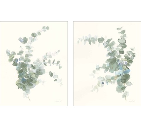 Scented Sprig Cool 2 Piece Art Print Set by Danhui Nai
