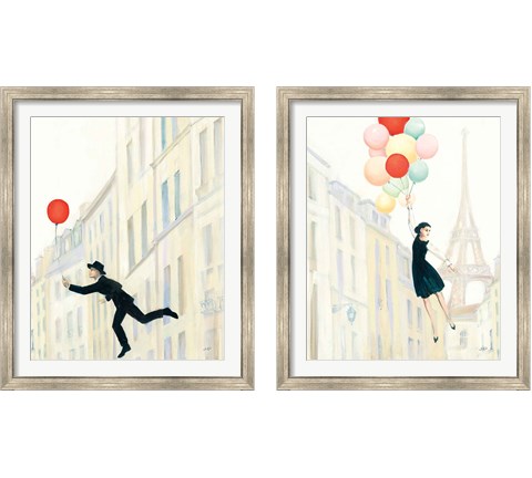Aloft In Paris 2 Piece Framed Art Print Set by Julia Purinton