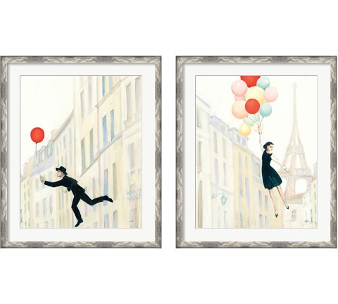 Aloft In Paris 2 Piece Framed Art Print Set by Julia Purinton