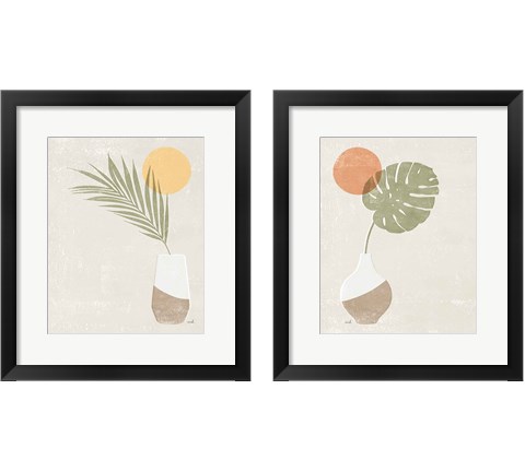 Sun Palm 2 Piece Framed Art Print Set by Moira Hershey