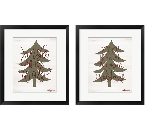 Jingle All the Way 2 Piece Framed Art Print Set by Imperfect Dust