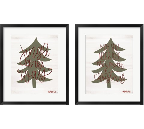 Jingle All the Way 2 Piece Framed Art Print Set by Imperfect Dust