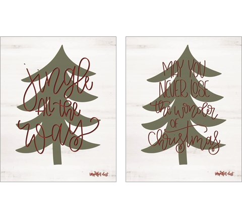 Jingle All the Way 2 Piece Art Print Set by Imperfect Dust