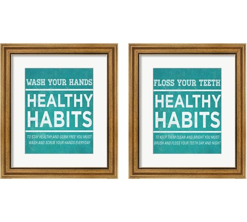 Healthy Habits 2 Piece Framed Art Print Set by SD Graphics Studio