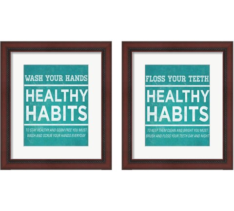 Healthy Habits 2 Piece Framed Art Print Set by SD Graphics Studio