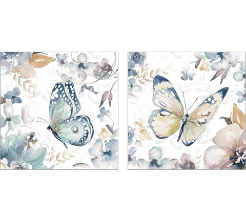 Butterfly Beauty 2 Piece Art Print Set by Patricia Pinto