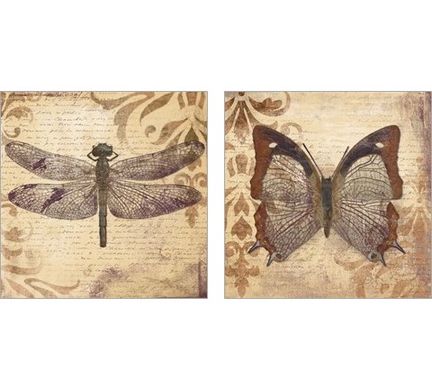 Butterfly 2 Piece Art Print Set by Patricia Pinto