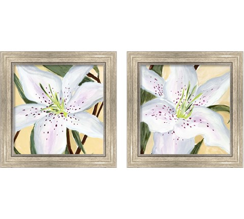 White Lily 2 Piece Framed Art Print Set by Annie Warren