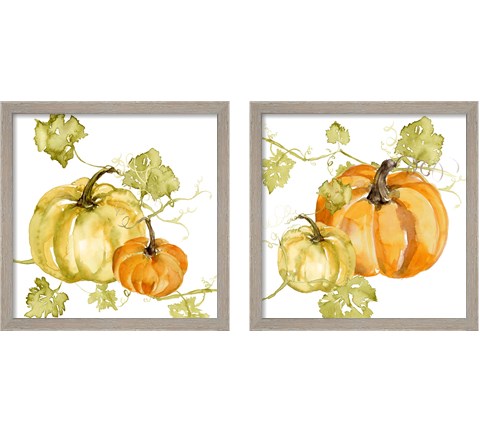 Watercolor Harvest 2 Piece Framed Art Print Set by Jennifer Goldberger