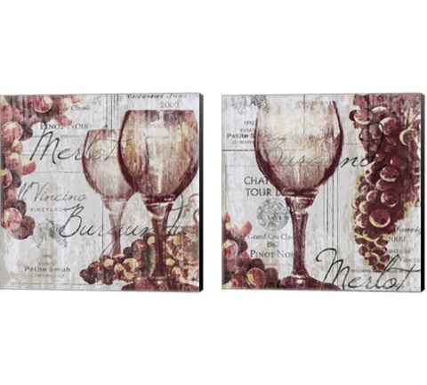 Shades of Red 2 Piece Canvas Print Set by Tandi Venter