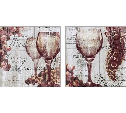 Shades of Red 2 Piece Art Print Set by Tandi Venter