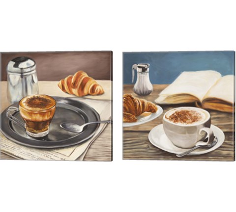 Morning Coffee 2 Piece Canvas Print Set by Sandro Ferrari