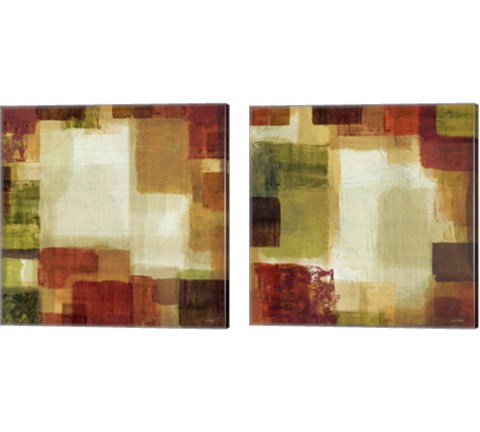 Earth and Fire 2 Piece Canvas Print Set by Mo Mullan