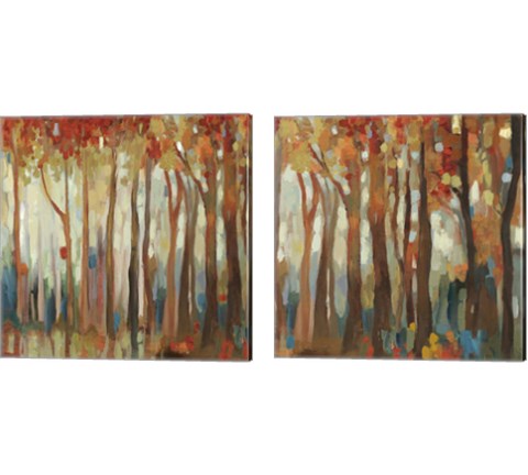 Marble Forest  2 Piece Canvas Print Set by Allison Pearce
