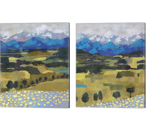 Alpine Impression 2 Piece Canvas Print Set by Victoria Borges