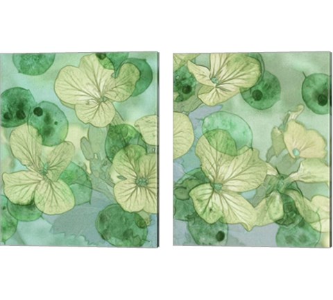 Mint Progeny 2 Piece Canvas Print Set by Sharon Chandler