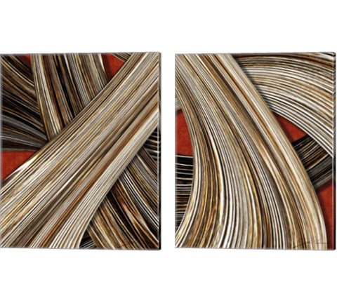 Tangle Tile 2 Piece Canvas Print Set by Jason Higby