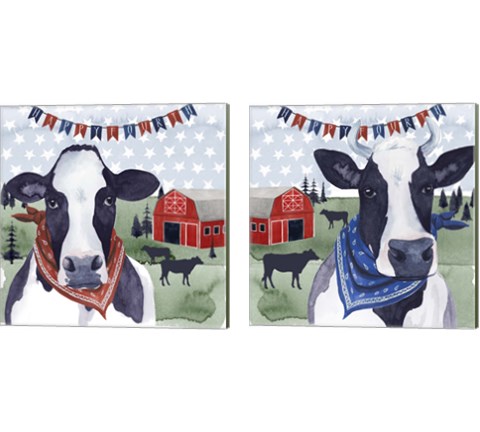 American Herd 2 Piece Canvas Print Set by Grace Popp