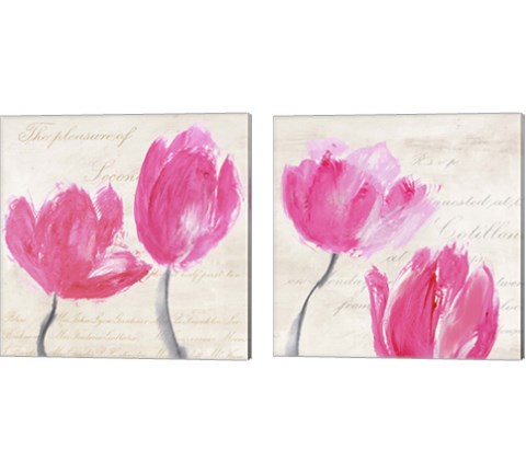 Classic Tulips 2 Piece Canvas Print Set by Muriel Phelipau