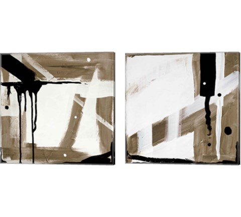 Bold Abstract 2 Piece Canvas Print Set by Joyce Fournier
