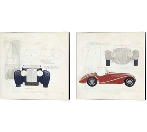 Roadster 2 Piece Canvas Print Set by Avery Tillmon