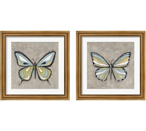 Graphic Spring Butterfly 2 Piece Framed Art Print Set by Jade Reynolds