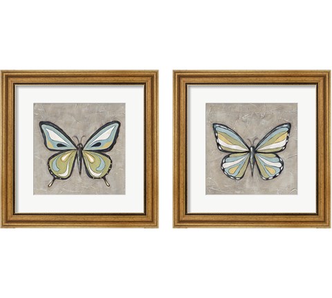 Graphic Spring Butterfly 2 Piece Framed Art Print Set by Jade Reynolds